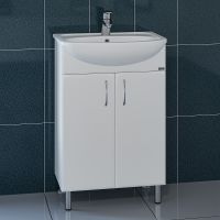 Тумба под раковину СанТа Уют 55 Белая арт-201087 — фото 4, Тумбы под раковину