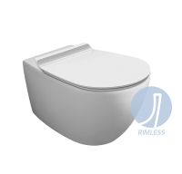 Унитаз Simas Vignoni подвесной Белый без сиденья арт-VI18bi — фото 2, Подвесные унитазы