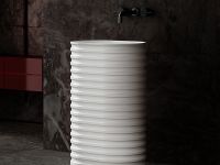 Раковина Abber Stein 58 Белая матовая арт-AS2550-H — фото 3, Раковины напольные