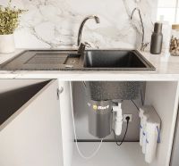 Кухонная мойка Domaci Бьелла DMC-24 арт-GWS-24-308 черная — фото 7, Кухонные мойки