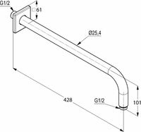Душевая система Kludi Pure Style Хром арт-406300575 — фото 12, Встраиваемые душевые комплекты