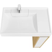 Тумба под раковину Aquaton Лондри 80 Дуб Сантана без фасада арт-1A267101LH0C0 — фото 4, Тумбы под раковину