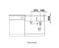 Кухонная мойка Blanco Subline 430/270-U Антрацит арт-523151 — фото 5, Кухонные мойки