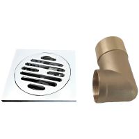 Душевой трап Gappo с решеткой Хром арт-G81053 — фото 2, Трапы для душа