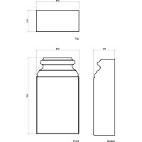 База Европласт 195x700x390 мм арт-1.17.100 — фото 3, Колонны
