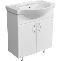 Тумба под раковину Stella Polar Концепт 70 Белая арт-SP-00000060 — фото 1, Тумбы под раковину