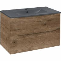 Тумба под раковину Vincea Mia 75 подвесная V.Oak арт-VMC-2MC750VO — фото 4, Тумбы под раковину
