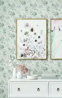 Обои детские Alessandro Allori Dolce Vita Винил на флизелине (1.06*10,05) Белый/Бежевый/Серый, Листья арт-2402-1 — фото 2, Обои для стен