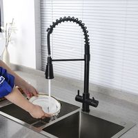 Смеситель для кухни Gappo Черный матовый арт-G4398-66 — фото 8, Смесители для кухни