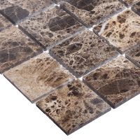 Керамическая мозаика StarMosaic Wild Stone Dark Emperador Polished JMST055 30,5x30,5 см арт-С0003479 — фото 3, Мозаика