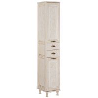 Шкаф пенал Aquanet Тесса 35 Жасмин Золото арт-201803 — фото 1, Пеналы для ванной комнаты