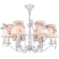 Люстра Maytoni Elegant Bird Льняная Белый антик арт-ARM013-06-W — фото 1, Люстры