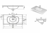 Товар: Раковина Эстет Оливия 90 Белая арт-ФР-00000799 - фото 5 Раковина Эстет Оливия 90 Белая арт-ФР-00000799 — фото 5, Раковины встраиваемые сверху