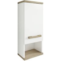 Шкаф подвесной Sanflor Ингрид 30 Белый Швейцарский вяз арт-С03691 — фото 1, Шкафы для ванной