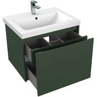 Тумба под раковину Cersanit Grande 60 подвесная Зеленая арт-64302 — фото 4, Тумбы под раковину
