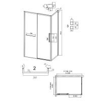 Душевой уголок Grossman Style 120х80 профиль Черный матовый стекло шиншилла арт-120.K33.05.1280.21.02 — фото 11, Прямоугольные душевые уголки