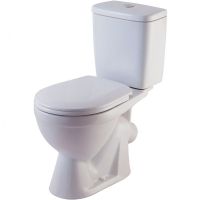 Унитаз компакт Rosa Лира Белый с бачком и сиденьем арт-4620008191096 — фото 1, Напольные унитазы