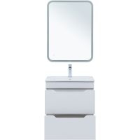 Тумба под раковину Aquanet Практика 60 подвесная Белая матовая арт-330457 — фото 7, Тумбы под раковину