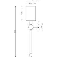 Настенный светильник Crystal Lux Mirabella AP1 Gold White Белый Золото арт-MIRABELLA AP1 GOLD/WHITE — фото 5, Бра