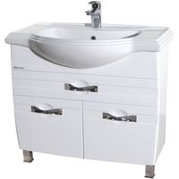 Тумба под раковину Bellezza Абрис 80 Белая арт-4639719130010 — фото 1, Тумбы под раковину