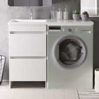 Тумба под раковину Orange Optima 110 Белый глянец арт-OP-50TUW — фото 7, Тумбы под раковину