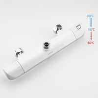 Душевая система Gappo G03-8 с термостатом Белая Хром арт-G2403-48 — фото 4, Душевые стойки