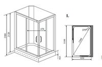 Душевая кабина Timo Lux 110x85 с гидромассажем арт-TL-1504L — фото 6, Душевые кабины