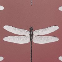 Обои Andrea Rossi Cavolli Винил на флизелине (1,06*10,05) Красный, Насекомые арт-54426-5 — фото 1, Обои для стен