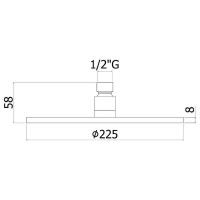 Товар: Верхний душ Paffoni Master Золото медовое арт-ZSOF074HG - фото 2 Верхний душ Paffoni Master Золото медовое арт-ZSOF074HG — фото 2, Верхние души