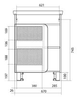 Товар: Тумба под раковину 1MarKa Nuvo 70 Дуб сонома арт-У76063 - фото 6 Тумба под раковину 1MarKa Nuvo 70 Дуб сонома арт-У76063 — фото 6, Тумбы под раковину