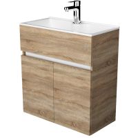 Тумба с раковиной 1MarKa Mira 60 подвесная Дуб Сонома арт-У75337 — фото 1, Тумбы с раковиной