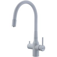 Смеситель для кухни Paulmark Salix Белый матовый арт-Sa213419-431 — фото 1, Смесители для кухни