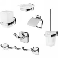 Набор аксессуаров для ванной AM.PM Gem Хром арт-AK90D1806W — фото 1, Наборы аксессуаров для ванной комнаты