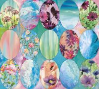 Фреска Ortograf Цветы 30408 Фактура флок FLK Флизелин (3*2,7) Разноцветный, Цветы/Абстракция арт-30408 (флок FLK) — фото 2, Фрески