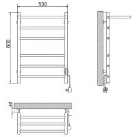 Товар: Электрический полотенцесушитель Ника WAY-2 60/50 с полкой Черный матовый арт-WAY-2 60/50 с/п черн прав - фото 2 Электрический полотенцесушитель Ника WAY-2 60/50 с полкой Черный матовый арт-WAY-2 60/50 с/п черн прав — фото 2, Электрические полотенцесушители