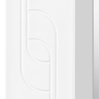 Зеркало со шкафом Aquaton Панда 50 с подсветкой Белое арт-1A007402PD01L — фото 3, Зеркальные шкафы в ванную