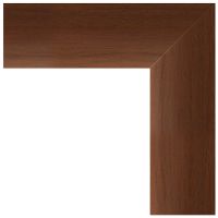 Зеркало Evoform Exclusive 112х52 с фацетом в багетной раме - Орех 65 мм арт-BY 1147 — фото 3, Зеркала в ванную комнату