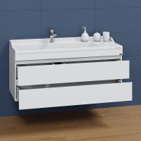 Тумба под раковину СанТа Марс 120 подвесная Белая арт-700255 — фото 3, Тумбы под раковину