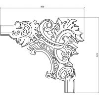 Угловой элемент Европласт 360x22x323 мм арт-1.52.279 — фото 2, Молдинги