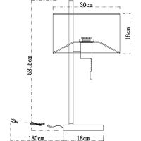 Настольная лампа Artelamp Proxima Белая Полированная медь арт-A4031LT-1PB — фото 5, Настольные лампы