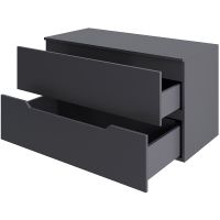 Товар: Тумба под раковину Orange Line 100 подвесная Графит матовый арт-Li-100TugMDF - фото 3 Тумба под раковину Orange Line 100 подвесная Графит матовый арт-Li-100TugMDF — фото 3, Тумбы под раковину