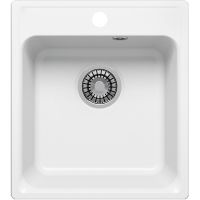 Товар: Кухонная мойка Reflection Quadra 43 Белая арт-RF0243WH - фото 1 Кухонная мойка Reflection Quadra 43 Белая арт-RF0243WH — фото 1, Кухонные мойки