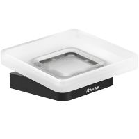 Товар: Мыльница Ravak 10° Черная матовая арт-X07P556 - фото 1 Мыльница Ravak 10° Черная матовая арт-X07P556 — фото 1, Мыльницы