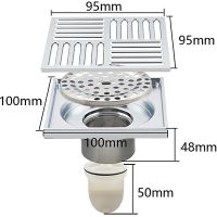 Душевой трап Gappo с решеткой Хром арт-G81051 — фото 15, Трапы для душа