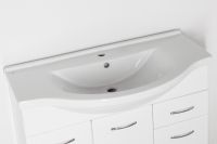 Тумба под раковину Style Line Эко Стандарт 26  Эльбрус 100 Белый глянец арт-ЛС-00000240 — фото 5, Тумбы под раковину