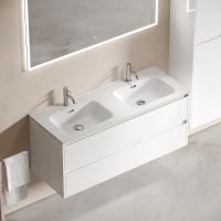 Тумба под раковину Sancos Libra 120 подвесная Белый глянец арт-LB120-2W — фото 4, Тумбы под раковину