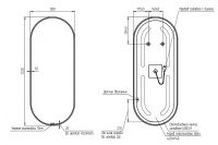 Товар: Зеркало Cersanit Eclipse 50 с подсветкой Черное с датчиком движения арт-64151 - фото 5 Зеркало Cersanit Eclipse 50 с подсветкой Черное с датчиком движения арт-64151 — фото 5, Зеркала в ванную комнату