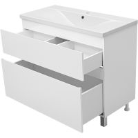 Тумба с раковиной Misty Лаки 100 Белая глянцевая арт-УТ000024250 — фото 3, Тумбы с раковиной