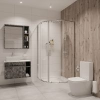 Душевой уголок Niagara Nova 80х80 NG-6686-08 профиль Хром стекло прозрачное арт-66860811 — фото 1, Душевые уголки четверть круга