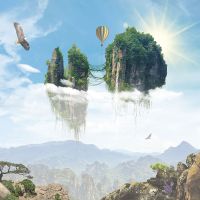 Фреска Ortograf Горы 5957 Фактура бархат FX Флизелин (2,7*2,7) Зеленый/Голубой, Горы/Небо арт-5957 (бархат FX) — фото 2, Фрески